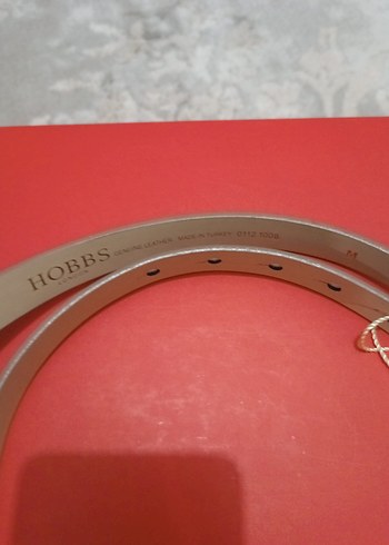 Hobbs Marka Gerçek Rugan Deri Kadın Kemeri M beden - Görsel 7