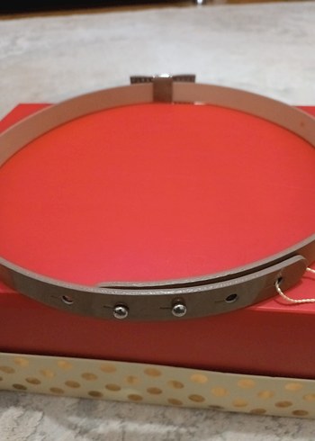 Hobbs Marka Gerçek Rugan Deri Kadın Kemeri M beden - Görsel 5