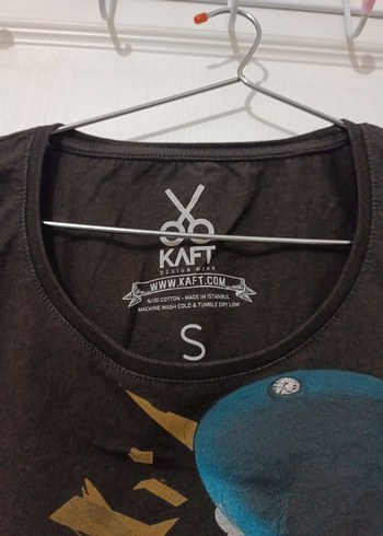 KAFT PRINTLI PAMUK KADIN T-SHIRT XS/S - Görsel 3