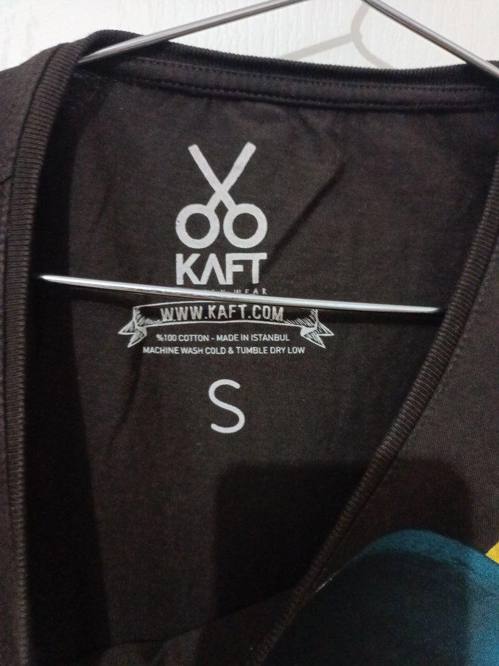 KAFT PRINTLI PAMUK KADIN T-SHIRT XS/S - Görsel 2