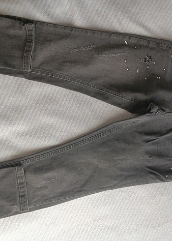 GOLDEN POINT- Füme Kadın Jean Pantolon S - Görsel 4