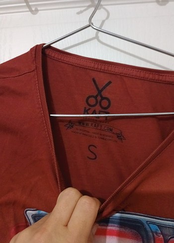 KAFT PRINTLI PAMUK KADIN TİŞÖRTÜ XS/S - Görsel 9