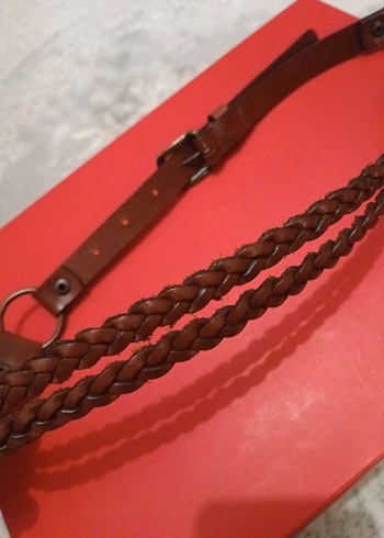 Hakiki Deri Kahverengi Kadın Kemeri XS - Görsel 8