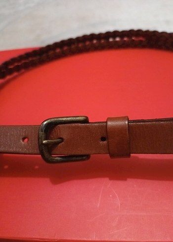 Hakiki Deri Kahverengi Kadın Kemeri XS - Görsel 7
