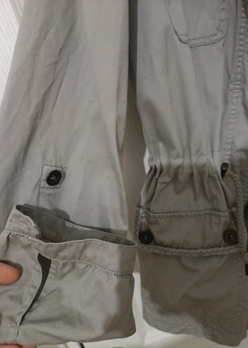 Camaíeu Haki Kadın Trençkot- Kısa Boy - Görsel 11