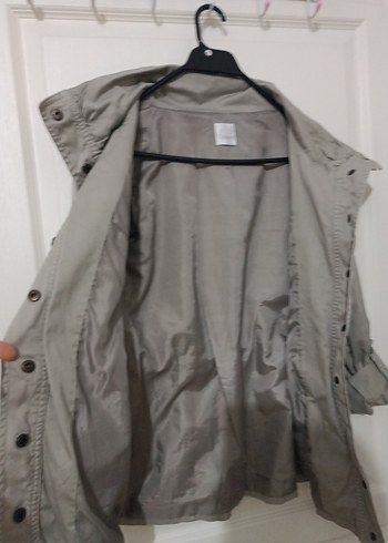 Camaíeu Haki Kadın Trençkot- Kısa Boy - Görsel 5