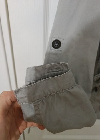 Camaíeu Haki Kadın Trençkot- Kısa Boy - Görsel 9