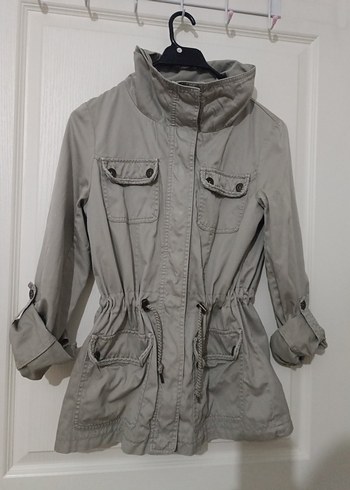 Camaíeu Haki Kadın Trençkot- Kısa Boy - Görsel 2