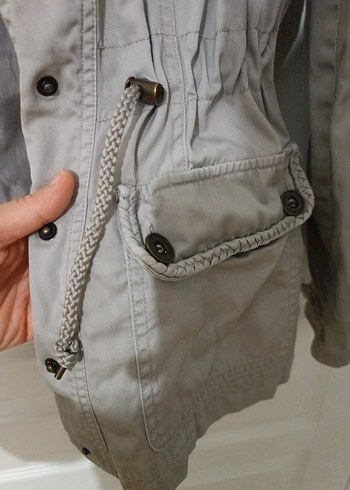 Camaíeu Haki Kadın Trençkot- Kısa Boy - Görsel 7