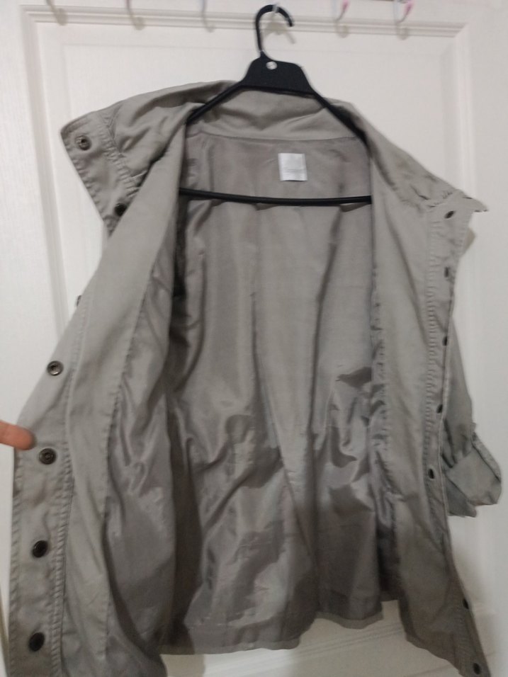 Camaíeu Haki Kadın Trençkot- Kısa Boy - Görsel 5