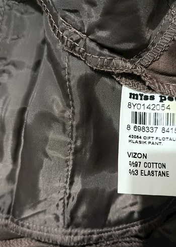 Miss Poem Pamuklu Klasik Kadın Pantolonu - Görsel 7