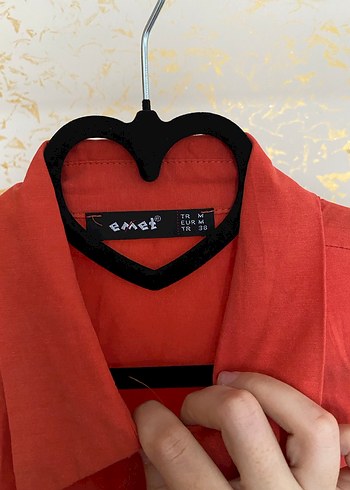 Kırmızı Uzun Kollu  Gömlek - Görsel 3