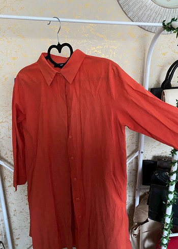 Kırmızı Uzun Kollu  Gömlek - Görsel 2