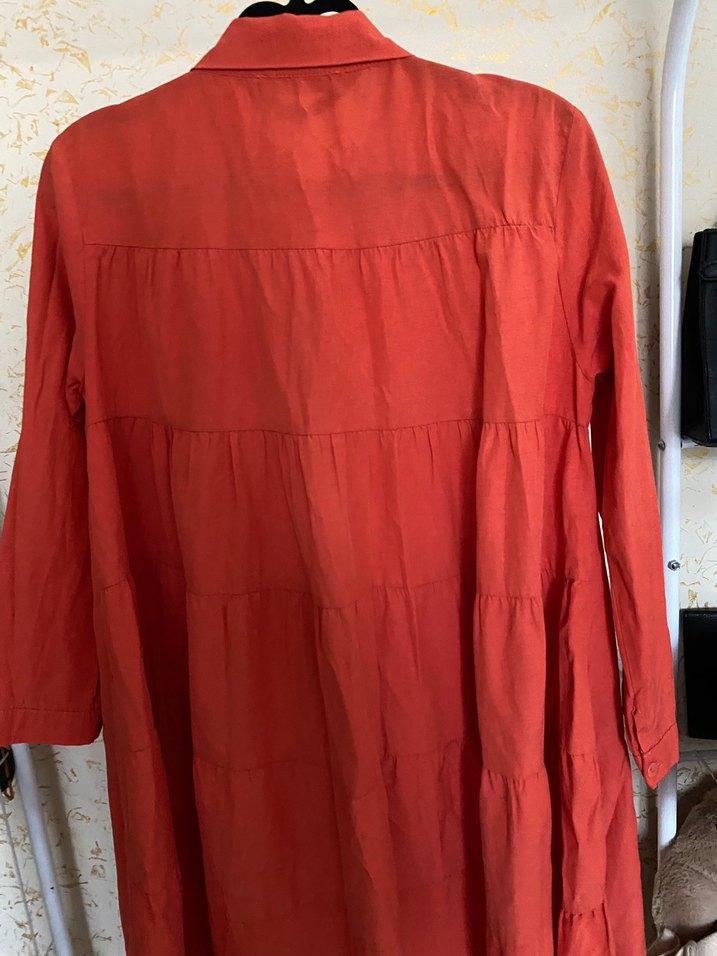 Kırmızı Uzun Kollu  Gömlek - Görsel 5