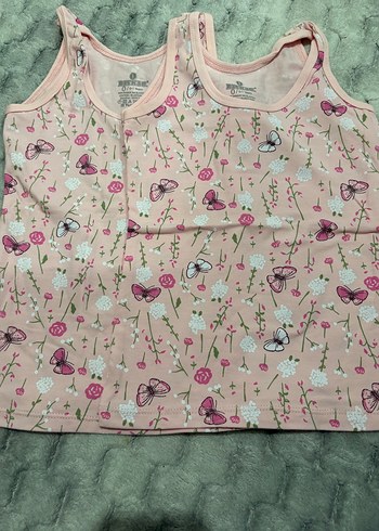 Kız Çocuk Pembe Baskılı Atlet - Görsel 14