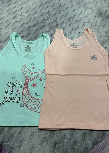 Kız Çocuk Pembe Baskılı Atlet - Görsel 12