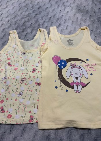 Kız Çocuk Pembe Baskılı Atlet - Görsel 8