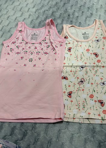 Kız Çocuk Pembe Baskılı Atlet - Görsel 3