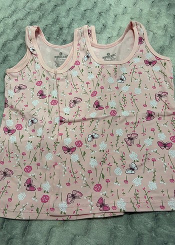 Kız Çocuk Pembe Baskılı Atlet - Görsel 13