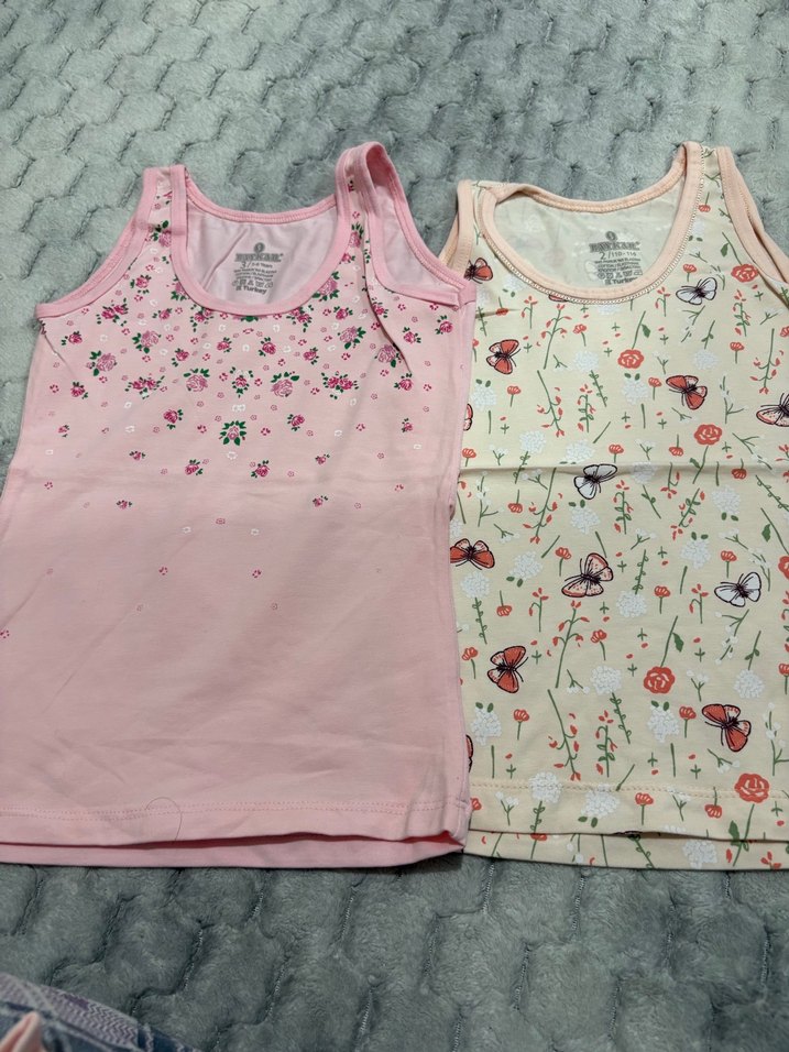 Kız Çocuk Pembe Baskılı Atlet - Görsel 2