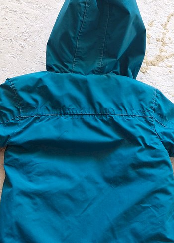 Erkek Çocuk Mavi Fermuarlı Mont Kapüşonlu - Görsel 4