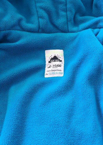 Erkek Çocuk Mavi Fermuarlı Mont Kapüşonlu - Görsel 3