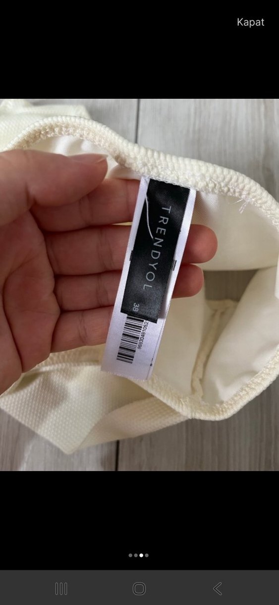 Beyaz Strappy Bikini Takımı - Görsel 3