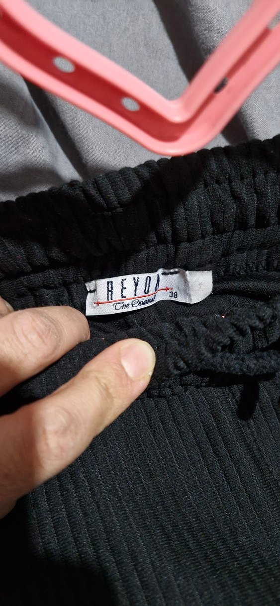 siyah Kadın Pilili Regular Fit Eşofman - Görsel 4