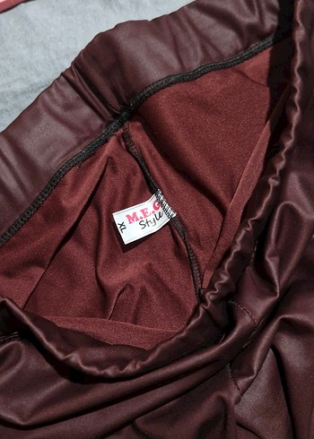 Bordo Kadın Tayt - Görsel 2