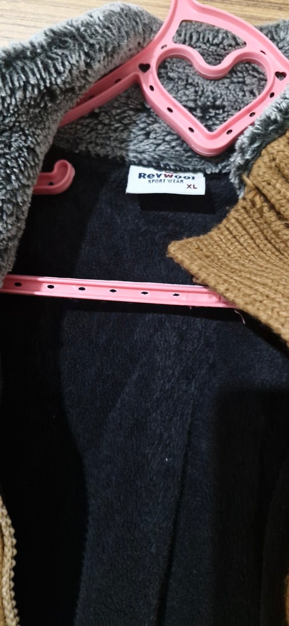 Erkek Kahverengi Örgü Hırka - Görsel 4