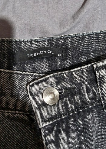 Kadın Gri Denim Regular Fit Jean - Görsel 2