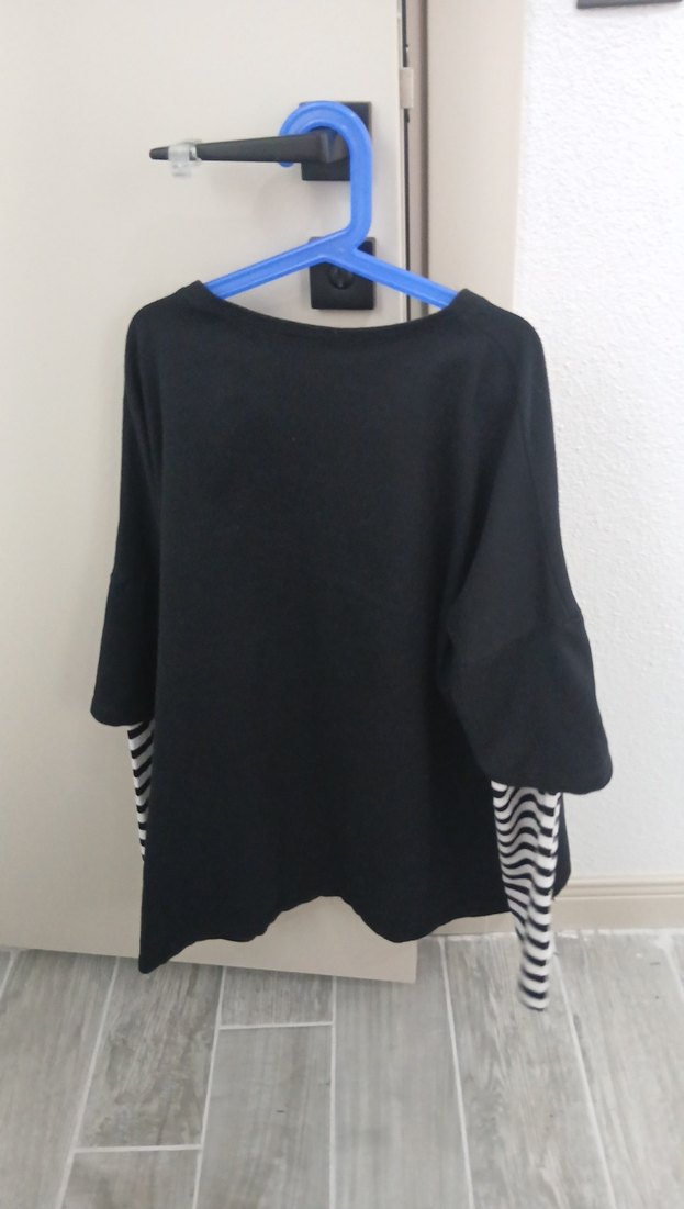 Siyah Goth Uzun Kollu Tişört - Görsel 2