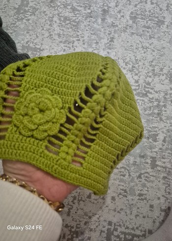 Renkli Nakışlı Örgü Çocuk Bere - Görsel 5