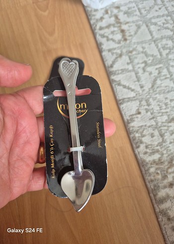 Kalp Uçlu Paslanmaz Çelik Kaşık Seti 12 adet - Görsel 3