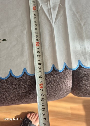 Nakışlı Pastel Renkli Oval Masa Örtüsü runner - Görsel 5