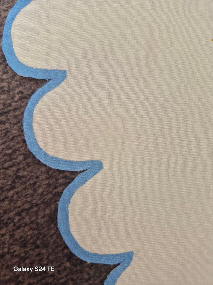 Nakışlı Pastel Renkli Oval Masa Örtüsü runner - Görsel 3