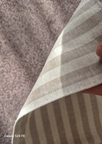 Bej ve Gri Çizgili 2'li Amerikan servisi - Görsel 7