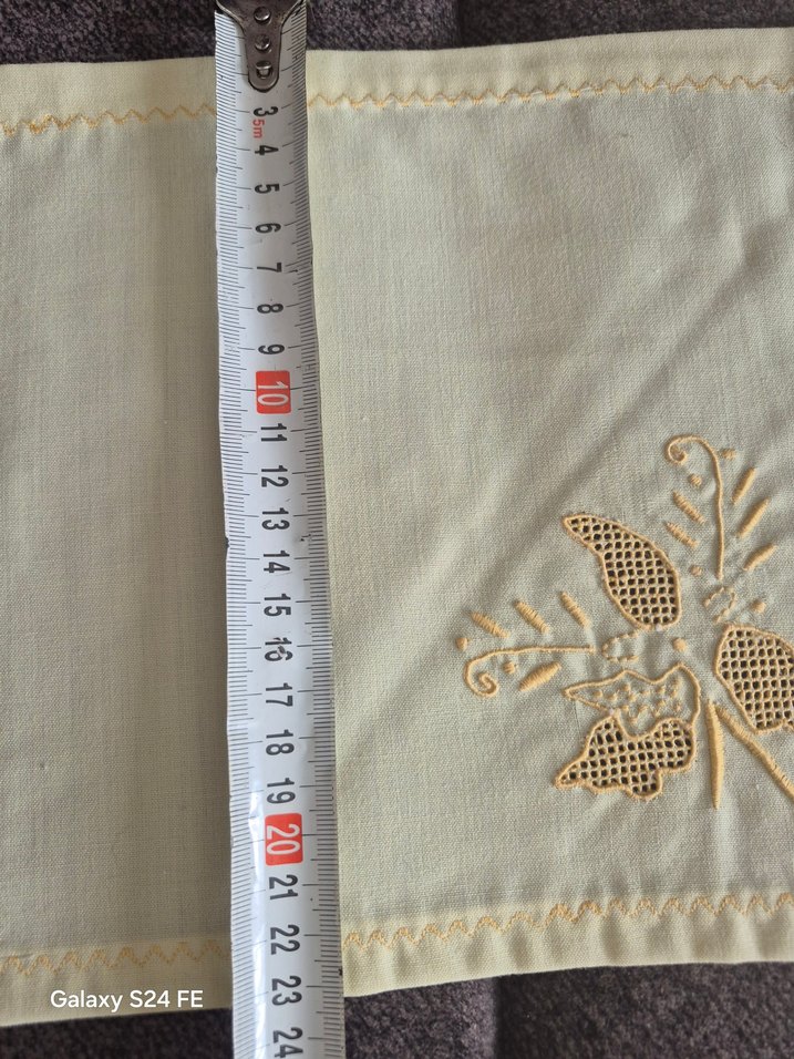 Nakışlı Beyaz Masa Örtüsü Seti, çok amaçlı - Görsel 4