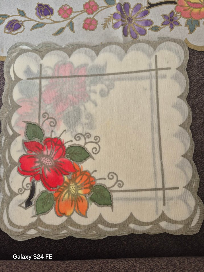 Nakışlı Çok Renkli Masa Örtüsü Seti 13 parça - Görsel 2