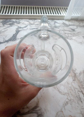 Şeffaf Cam Kupa Bardak - Görsel 4