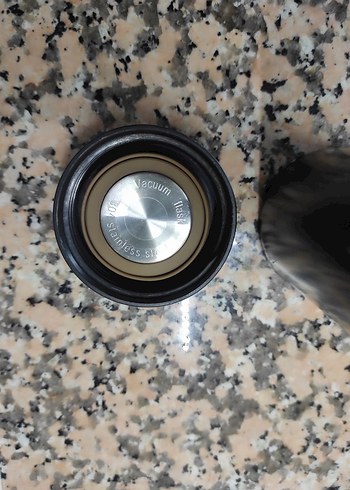 Siyah Parlak çelik termos - Görsel 2