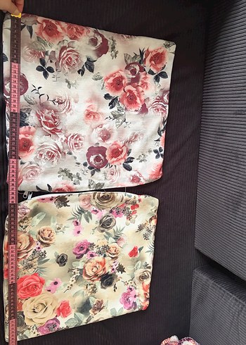 Çiçek Desenli Bohem Tarzı Kırlent Kılıfları - Görsel 2