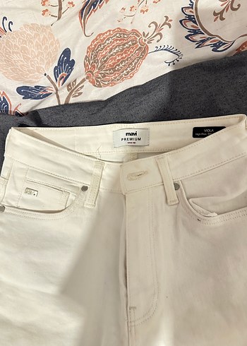 Mavi Jeans Beyaz Midi Kot Pantolon