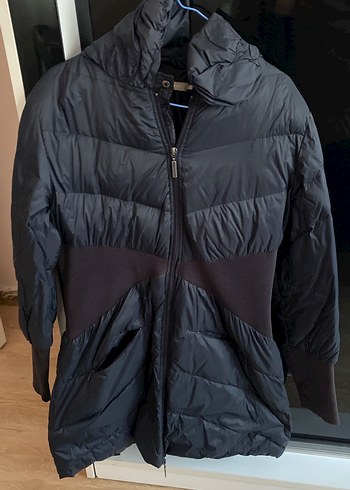 Siyah Fermuarlı Kadın Kışlık Mont - Görsel 2