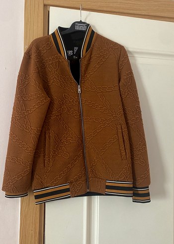 Kahverengi Fermuarlı erkek  Ceket - Görsel 2