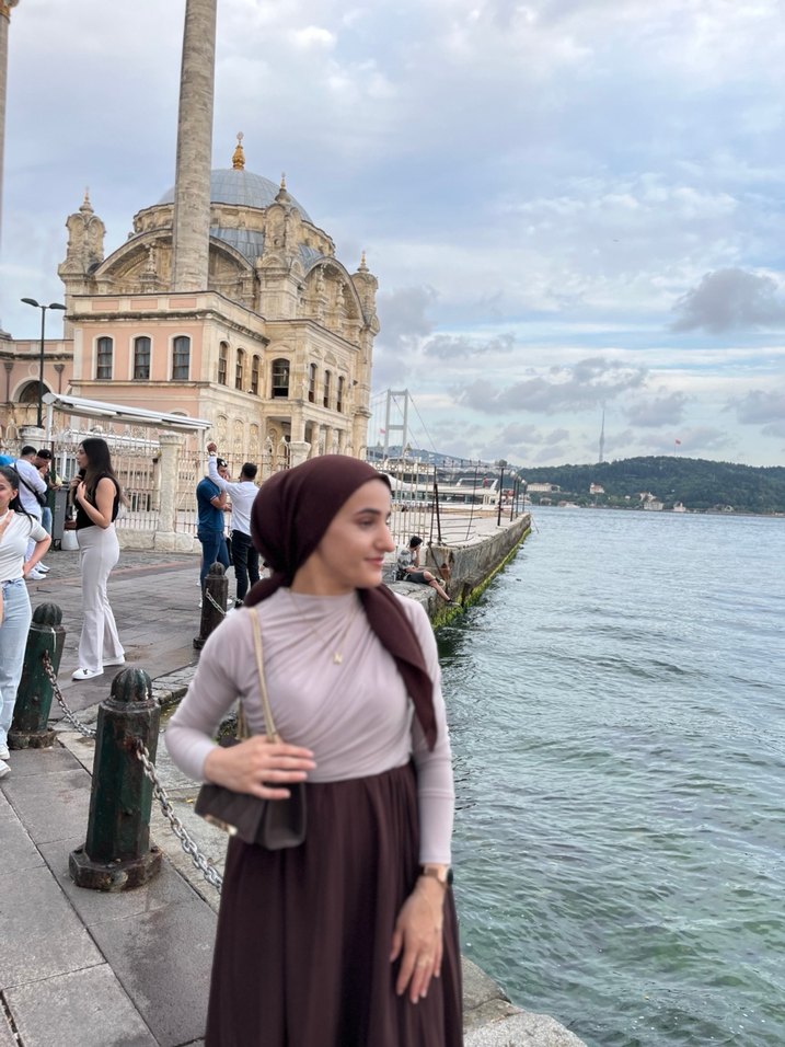 Kahverengi Uzun Drapeli Bohem Etek - Görsel 5