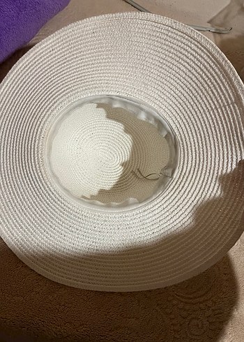 Beyaz Fırfırlı Bohem Kadın Şapka - Görsel 2