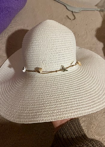Beyaz Fırfırlı Bohem Kadın Şapka - Görsel 4