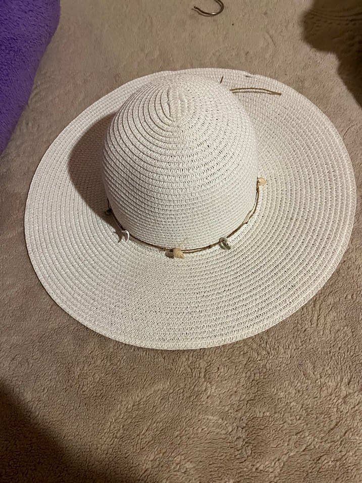Beyaz Fırfırlı Bohem Kadın Şapka - Görsel 5
