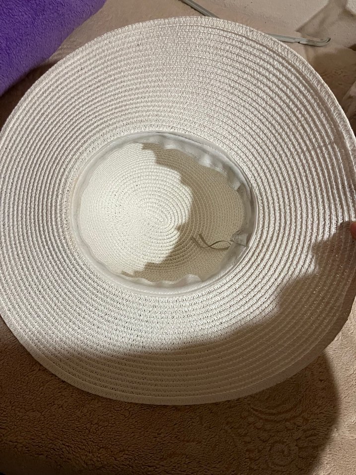 Beyaz Fırfırlı Bohem Kadın Şapka - Görsel 2